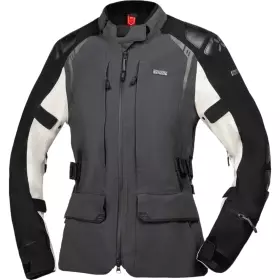 Veste Femme IXS Tourster STX 2.0 Laminated Gris Foncé Noir Gris