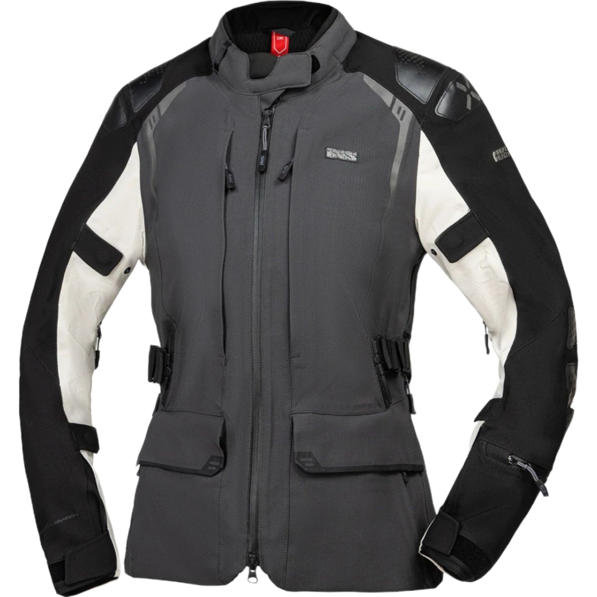 Veste Femme IXS Tourster STX 2.0 Laminated Gris Foncé Noir Gris