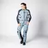 Pantalon Femme IXS Tourster STX 2.0 Laminated Grande Taille Bleu Gris