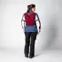 Veste Femme IXS Tourster STX 1.0 Laminated Bordeaux Bleu Clair