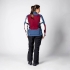 Veste Femme IXS Tourster STX 1.0 Laminated Grande Taille Bordeaux Bleu Clair