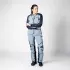 Veste Femme IXS Tourster STX 2.0 Laminated Grande Taille Bleu Foncé Bleu Gris