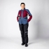 Veste Femme IXS Tourster STX 1.0 Laminated Grande Taille Bordeaux Bleu Clair