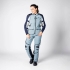 Veste Femme IXS Tourster STX 2.0 Laminated Grande Taille Bleu Foncé Bleu Gris
