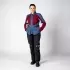 Veste Femme IXS Tourster STX 1.0 Laminated Bordeaux Bleu Clair