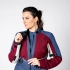 Veste Femme IXS Tourster STX 1.0 Laminated Grande Taille Bordeaux Bleu Clair