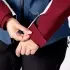 Veste Femme IXS Tourster STX 1.0 Laminated Grande Taille Bordeaux Bleu Clair