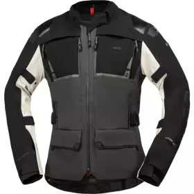 Veste IXS Tourster STX 2.0 Laminated Grande Taille Gris Foncé Noir Gris Clair