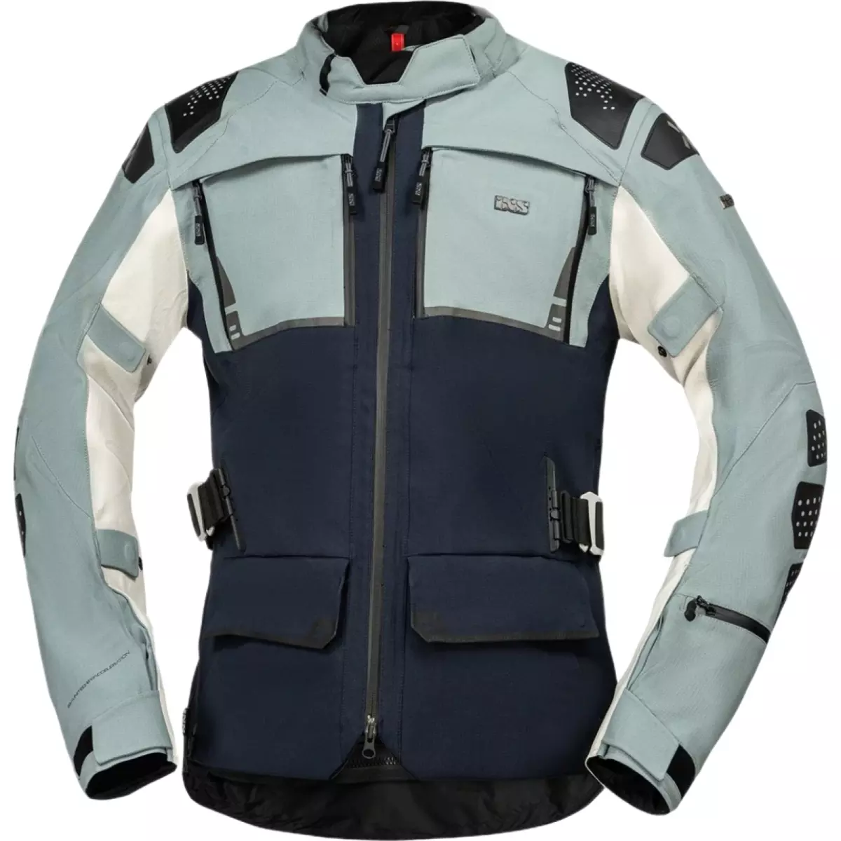 Blouson IXS Tourster STX 2.0 Laminated Bleu Foncé Bleu Clair Gris