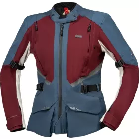 Veste Femme IXS Tourster STX 1.0 Laminated Bordeaux Bleu Clair