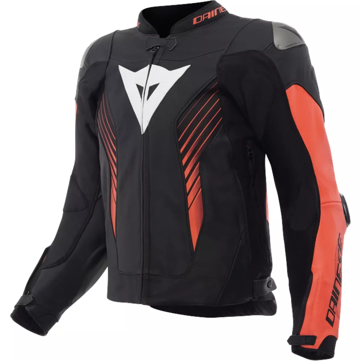 Blouson Dainese Super Speed 5 Noir Rouge Fluo Blanc