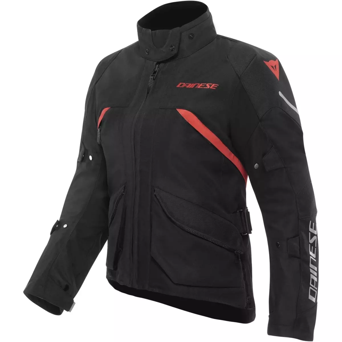 Blouson Femme Dainese Avro 6 Noir Blanc Rouge Fluo