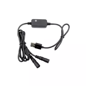 Câble T.UR USB 12V Batterie Gants Chauffants G-Warm Hydroscud Noir