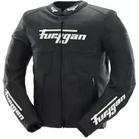 Blouson Furygan Attila Blanc Noir