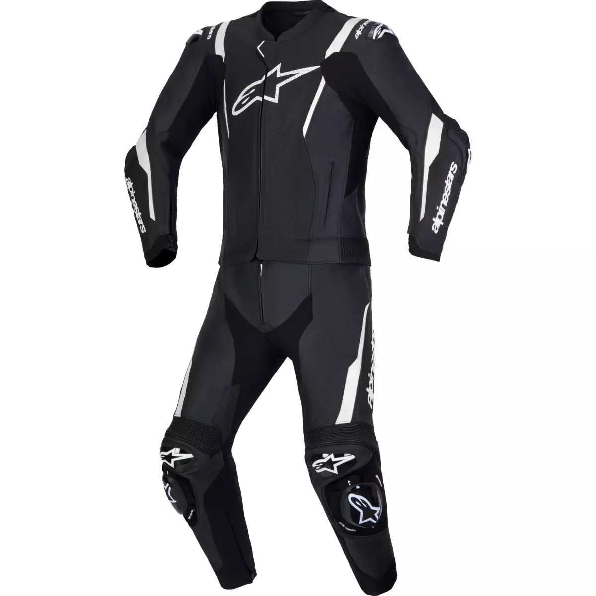 Combinaison 2 Pièces Alpinestars Missile V3 Noir Blanc
