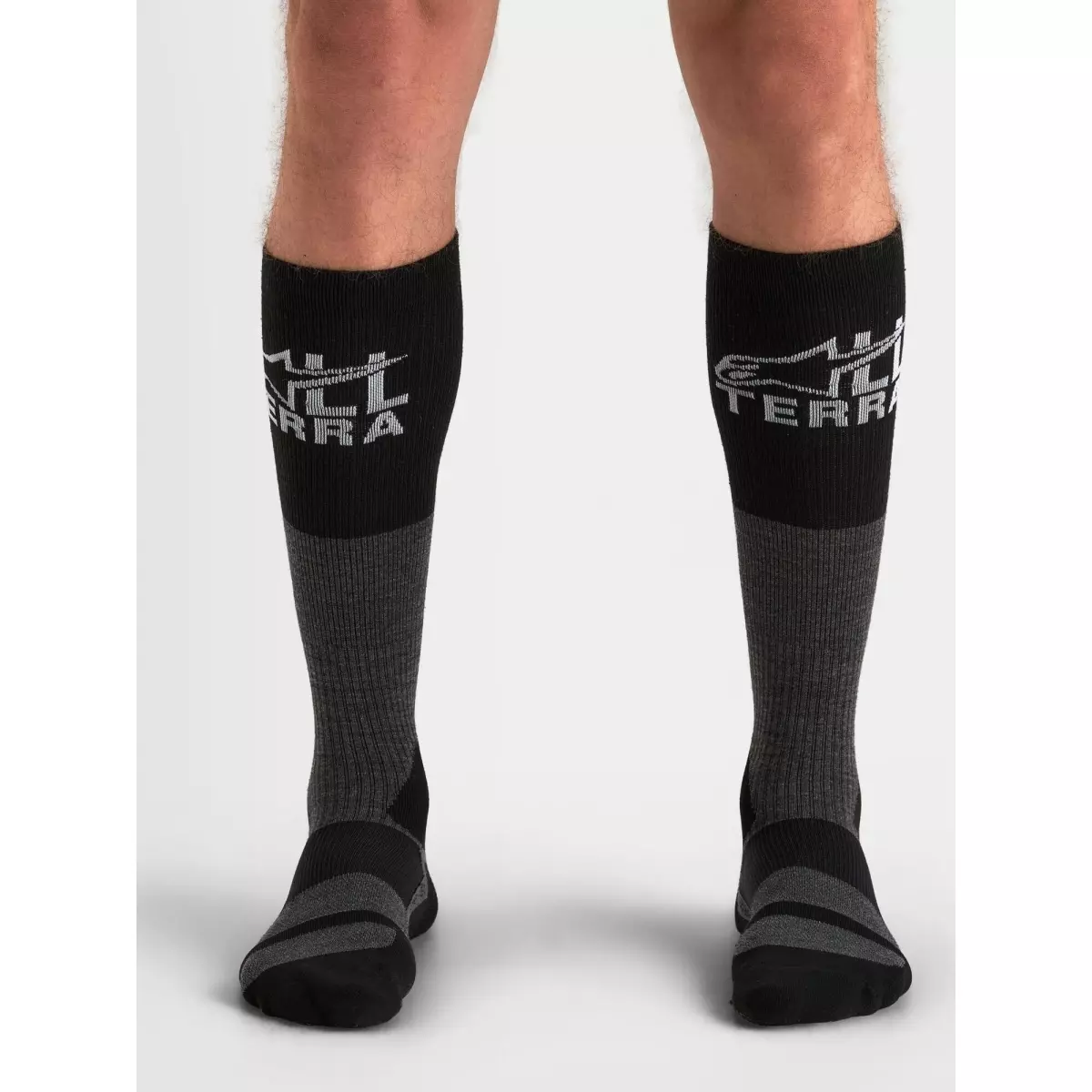 Chaussettes Cross Alpinestars AT 8 Merino Socks Gris Noir