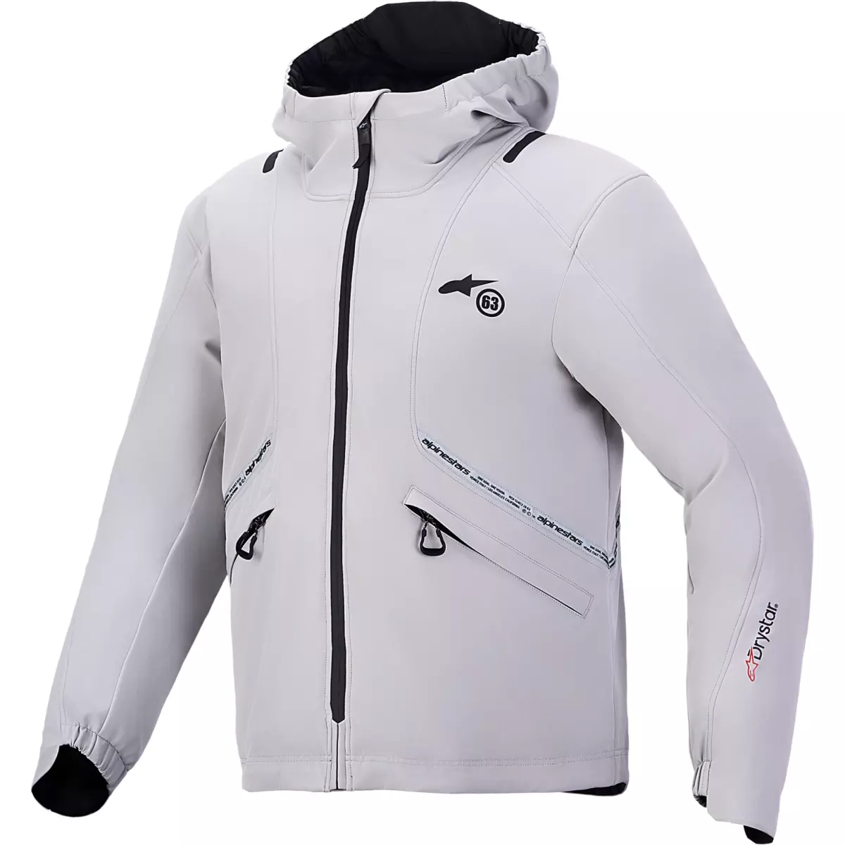 Blouson Alpinestars C-5 Drystar Gris Clair Noir