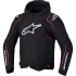 Blouson Alpinestars Zaca V2 Waterproof Noir Rouge Fluo