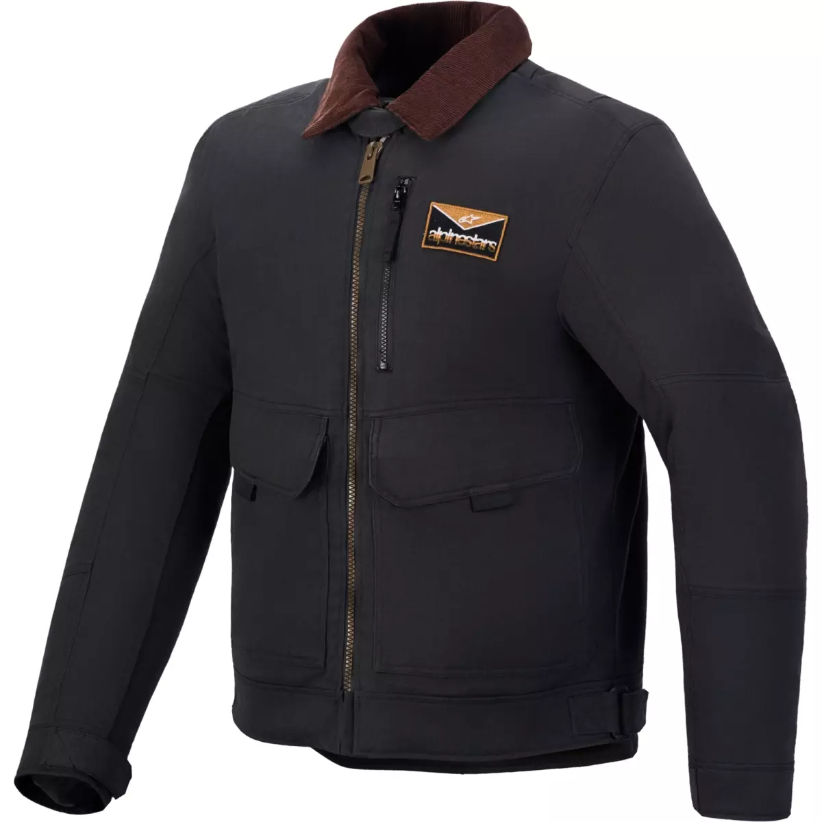 Blouson Alpinestars Mustang Waterproof Anthracite Foncé Brun Foncé