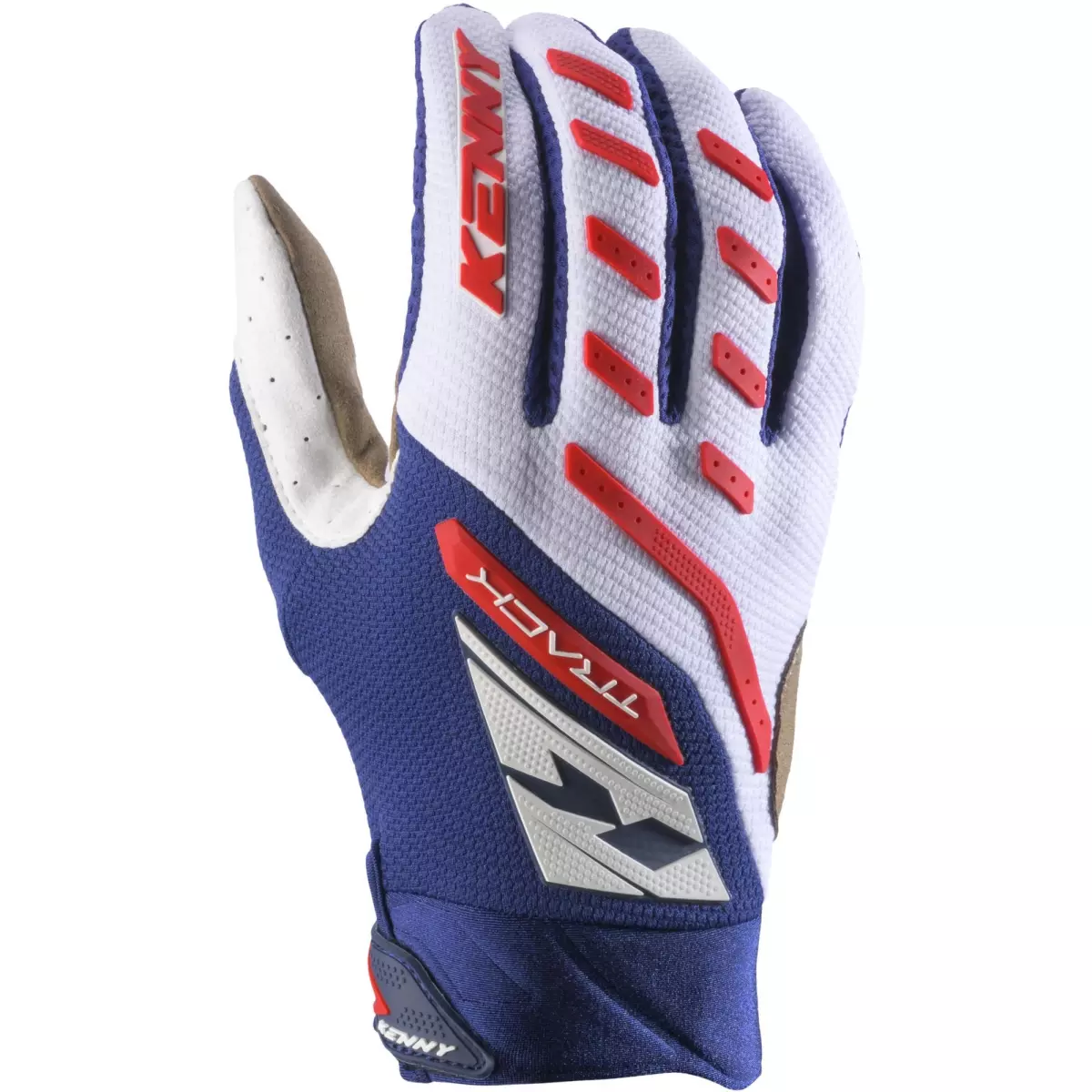 Gants Cross Kenny MX27 Track Blanc Marine