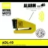 Bloque Disque Auvray ADL 10 Alarme Inox Jaune SRA
