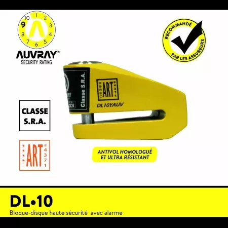 Bloque Disque Auvray DL 10 Jaune SRA - Bloque Disque AUVRAY