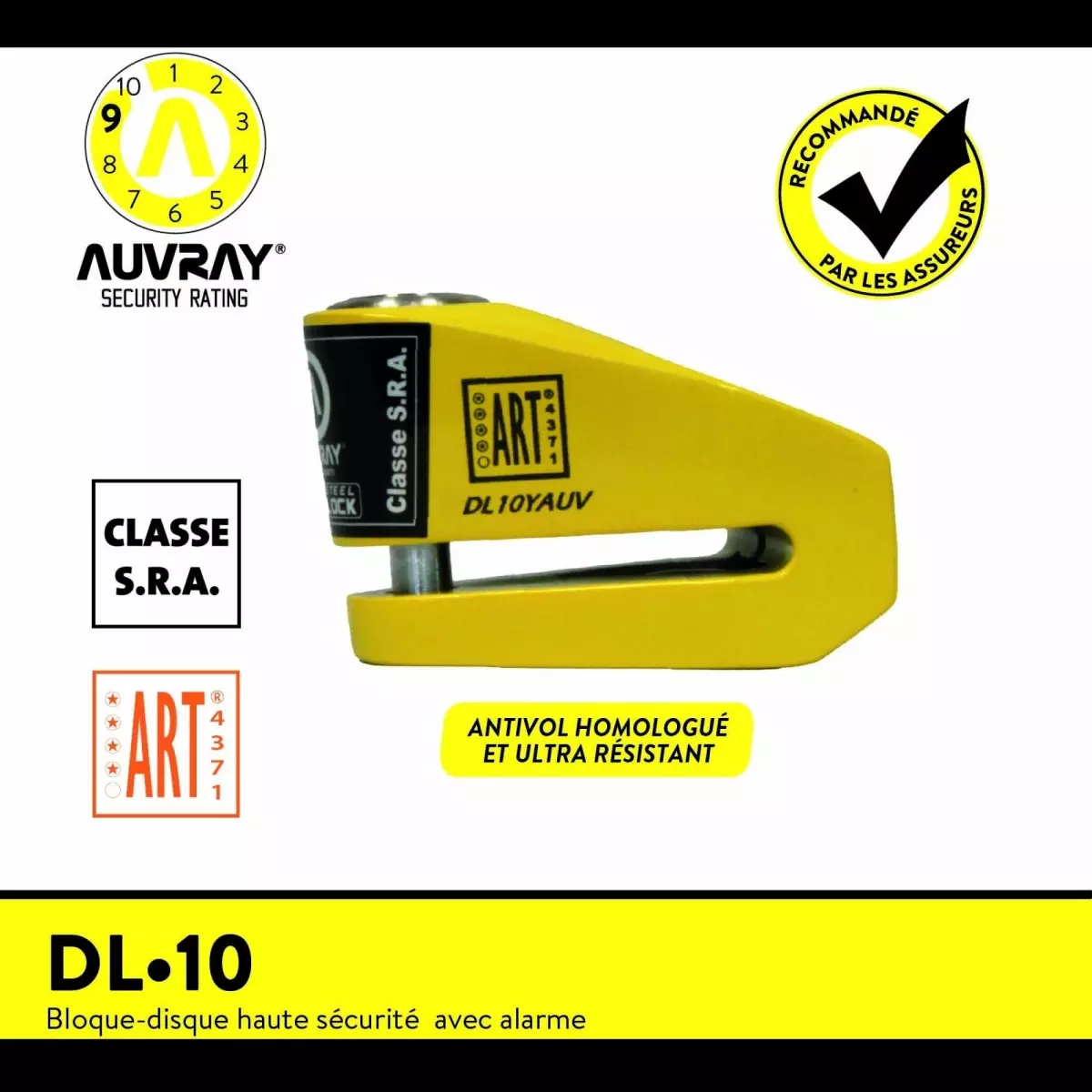 Bloque Disque Auvray DL 10 Jaune SRA