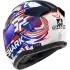 Casque Shark Skwal I3 Replica Zarco GP De France Blanc Bleu Brillant