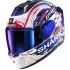 Casque Shark Skwal I3 Replica Zarco GP De France Blanc Bleu Brillant