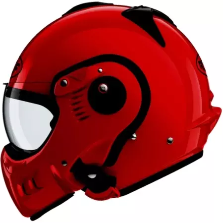 Casque Roof Boxer Alpha Rouge Profond Brillant - Casque Modulable ROOF