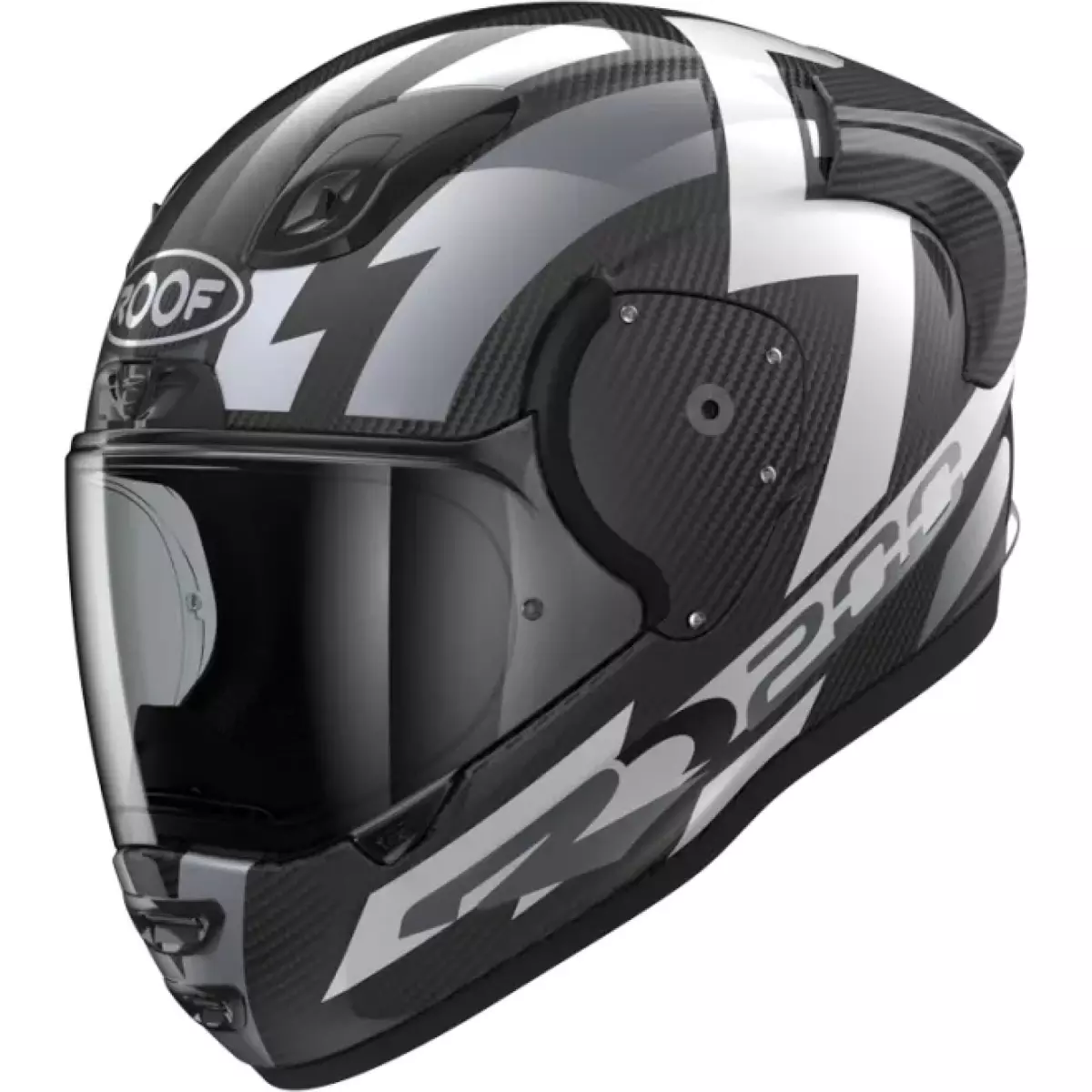 Casque Roof RO200 S Carbon Suzuka Blanc Métal