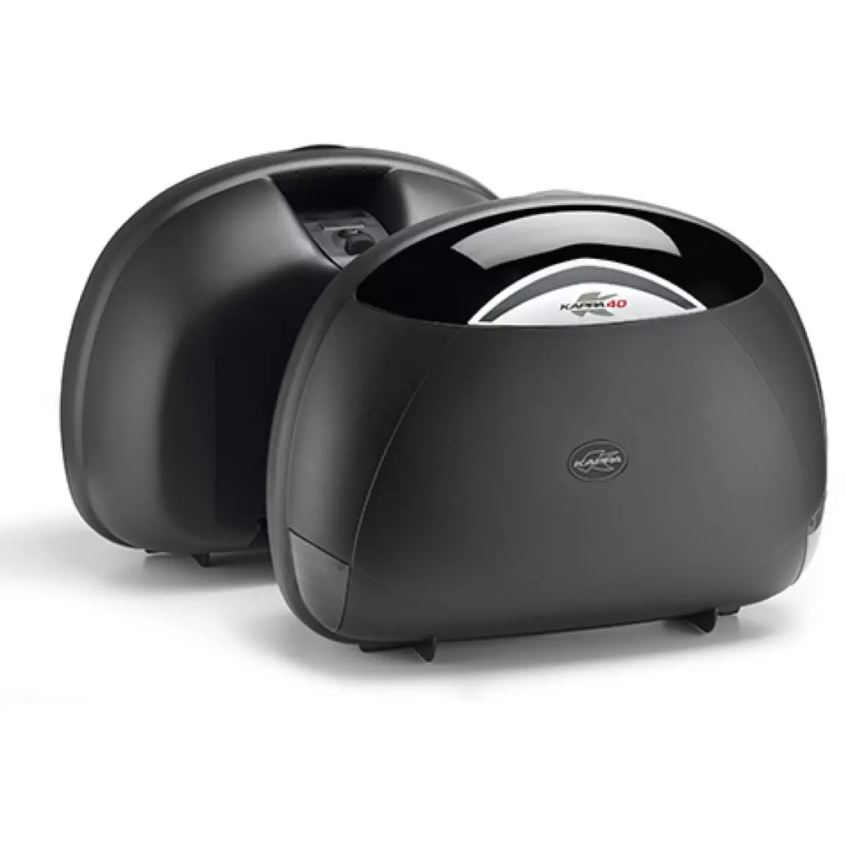 Paire De Valises Latérales Kappa K40 40L Noir Catadioptre Fumé - K40NT