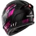 Casque Shark Skwal I3 Vibetrack Noir Chrome Rouge