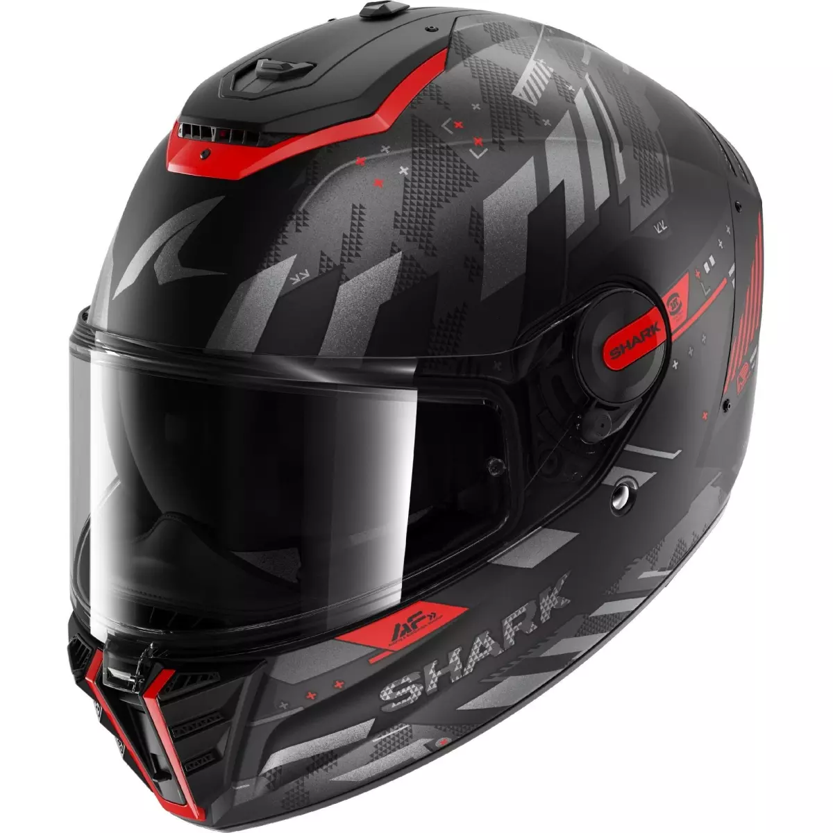 Casque Shark Spartan RS Skilful Noir Anthracite Rouge