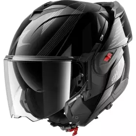 Casque Shark OXO Gang Noir Anthracite Argent