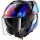 Casque Shark OXO Ready Noir Bleu Rouge