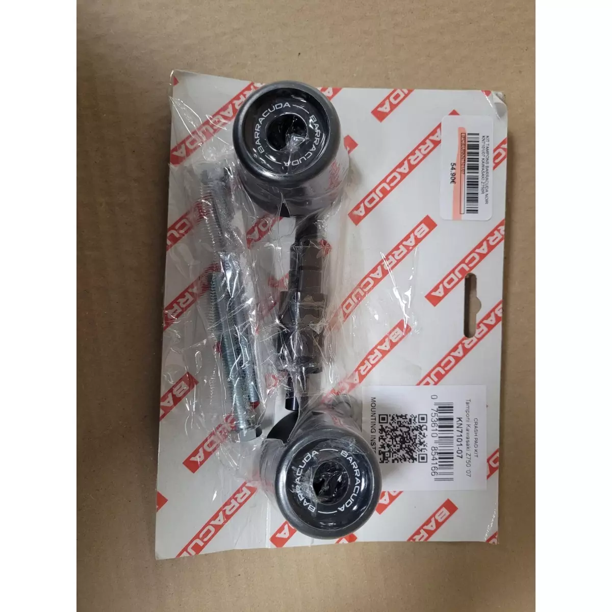 Kit Tampons Barracuda Noir KN7101/07 Kawasaki Z750R - Seconde Vie