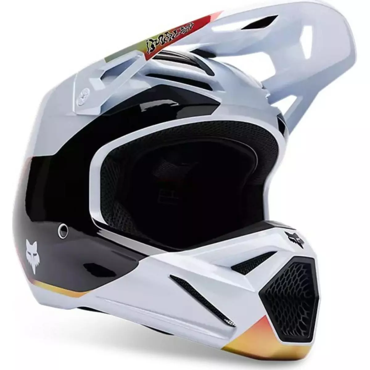 Casque Cross Fox V1 Hello Future Blanc - Taille M - Seconde Vie