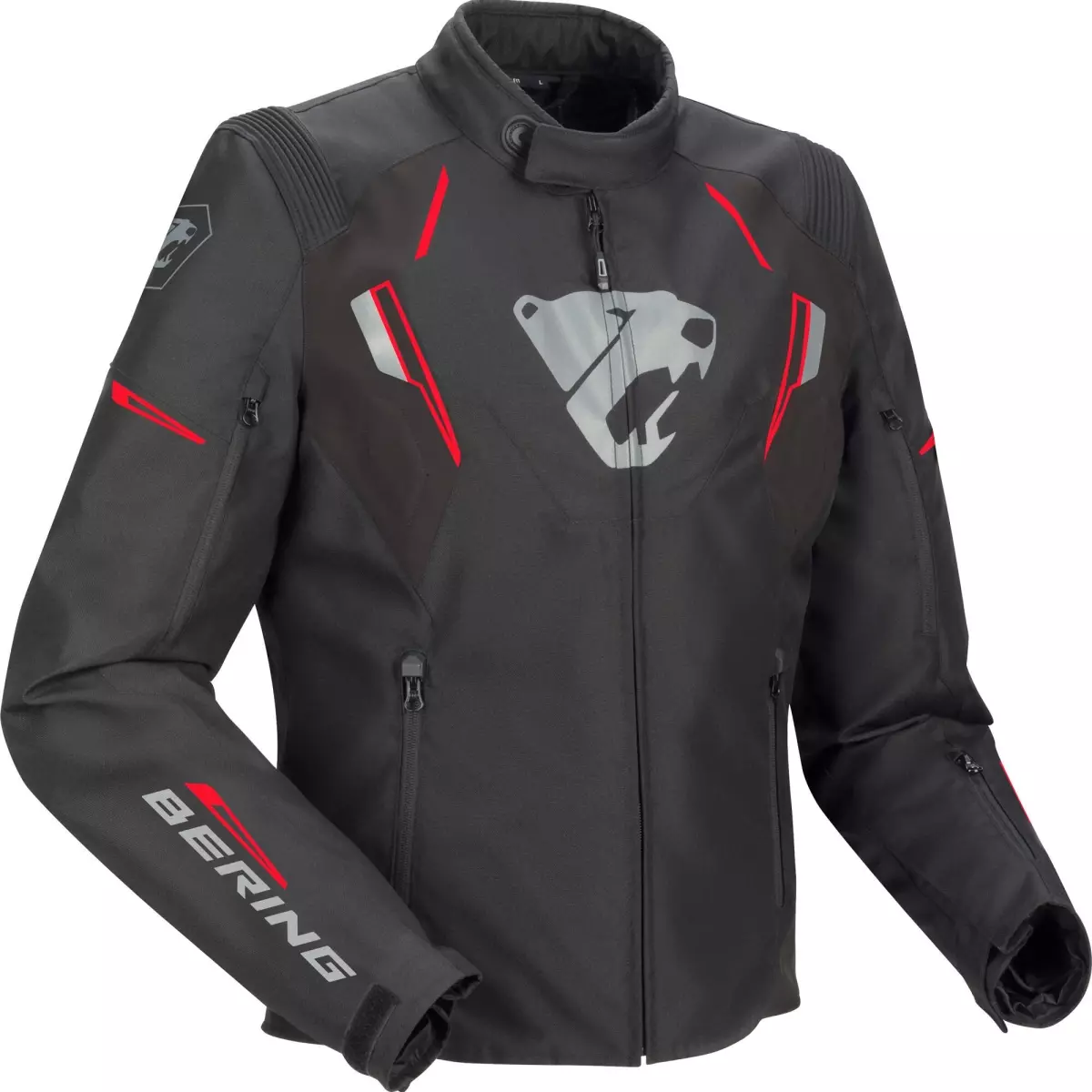 Blouson Bering Thunder Noir Gris Rouge