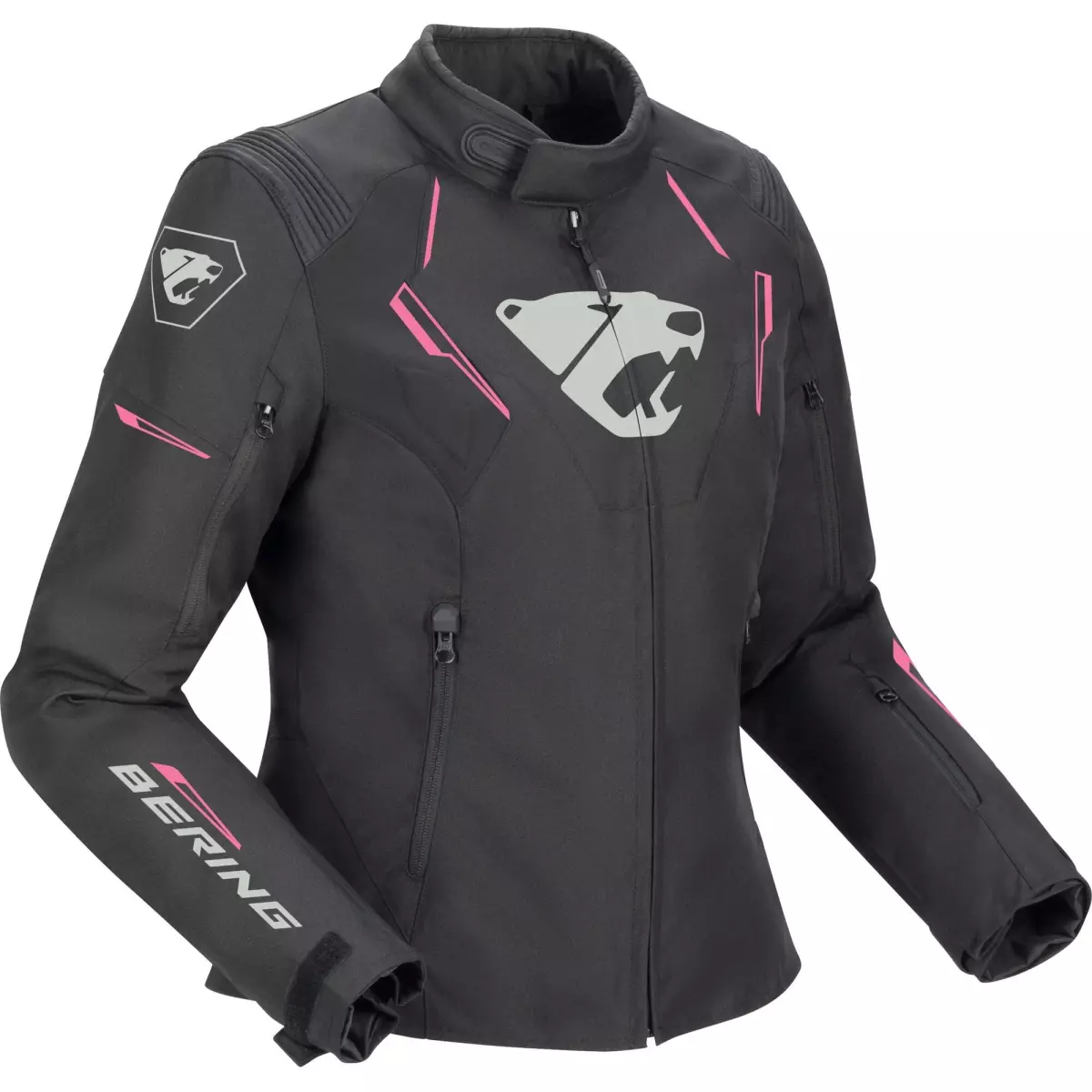 Blouson Bering Femme Lady Thunder Noir Gris Fuchsia