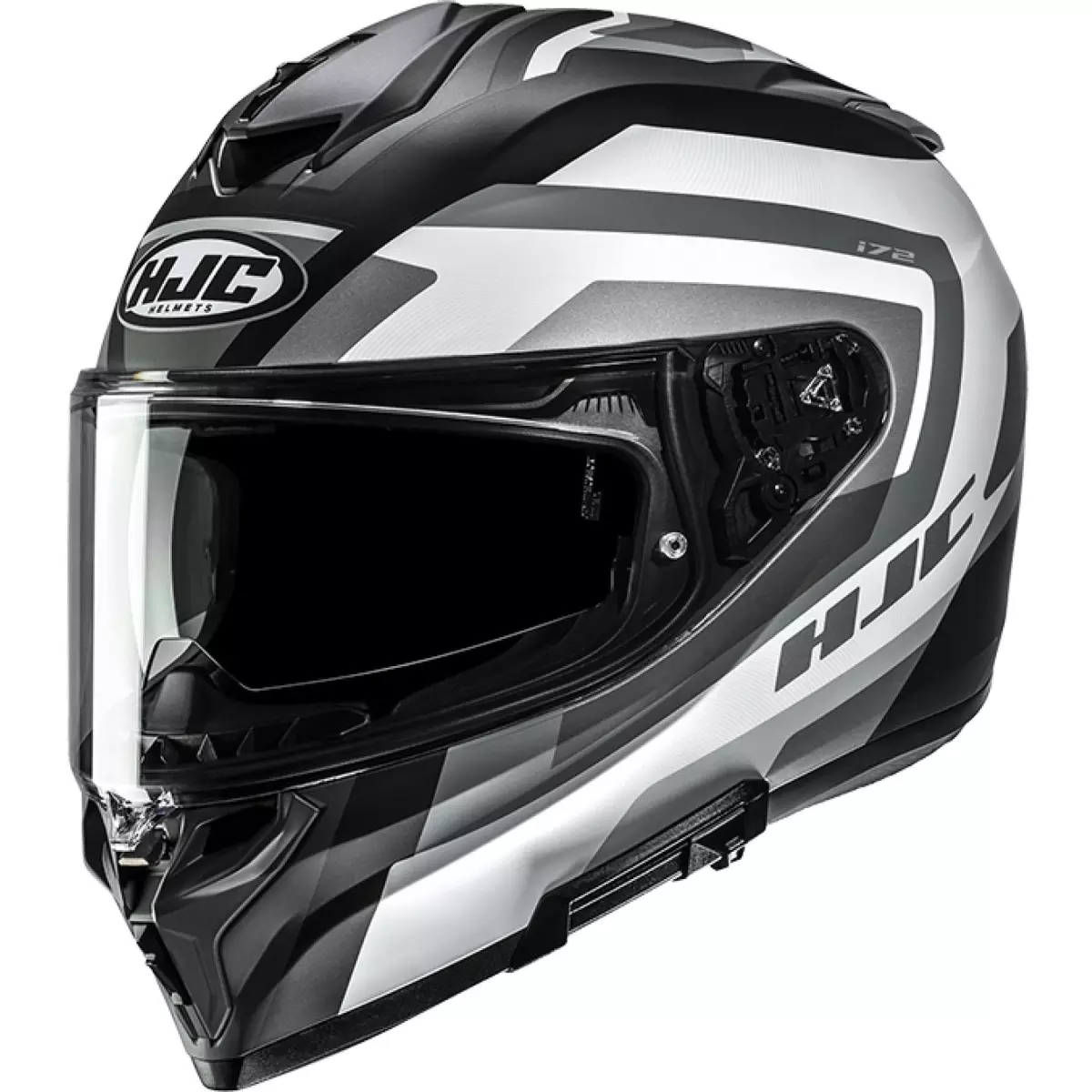 Casque HJC i72 Shard MC5SF Noir Blanc Gris