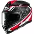 Casque HJC F72 Carbon Kairo MC1 Noir Rouge Blanc