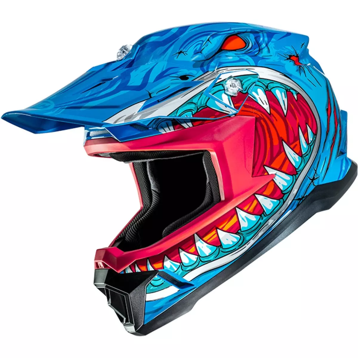Casque Cross Enfant HJC Y50 Megadon MC2 Bleu Rouge
