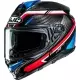 Casque HJC F72 Carbon Kairo MC21 Noir Rouge Bleu