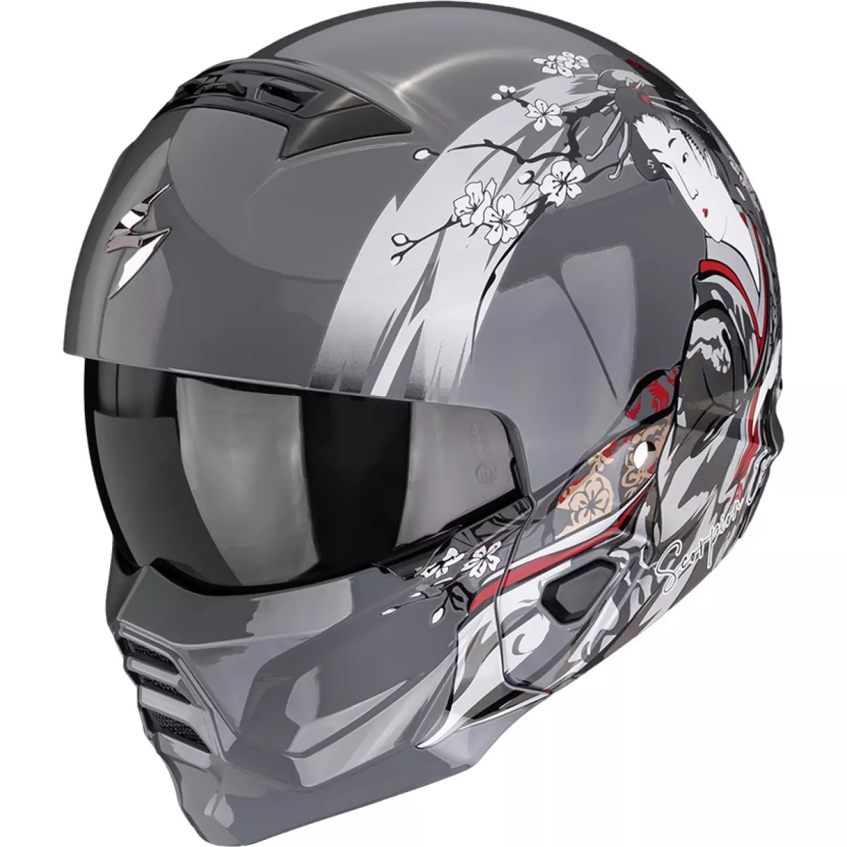 Casque Scorpion Exo-Combat II Demure Argent