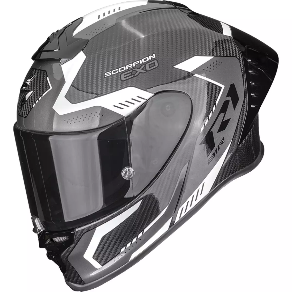 Casque Scorpion Exo-R1 Evo II Carbon Air Propel Noir Blanc