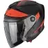 Casque Scorpion Exo-GT Jet Carbon Crest Noir mat Rouge