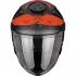 Casque Scorpion Exo-GT Jet Carbon Crest Noir mat Rouge