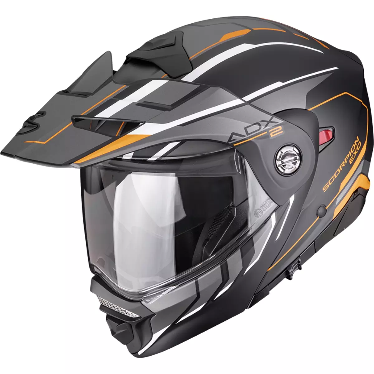 Casque Scorpion ADX-2 Walt Noir mat Orange