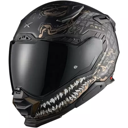 Casque Nexx X.WST3 Combuster Noir Or Mat - Casque Intégral NEXX